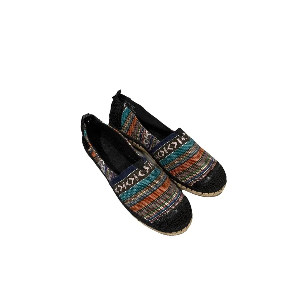 The Sak Ella Espadrilles Aztec Stripe Multicolor Slip On Boho Womens 10